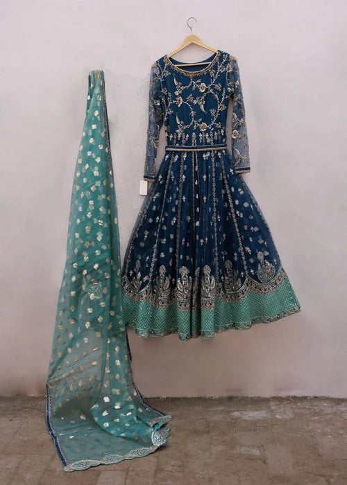 3- Piece Embroidered Organza Maxi