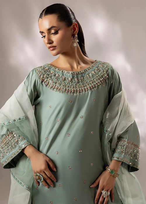 3 - Pieces Embroidered Silk Suit