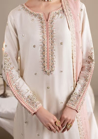 3- Piece Embroidered Raw Silk Suit