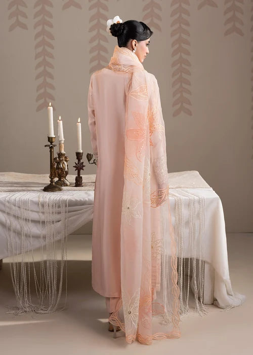 3- Piece Embroidered Raw Silk Suit