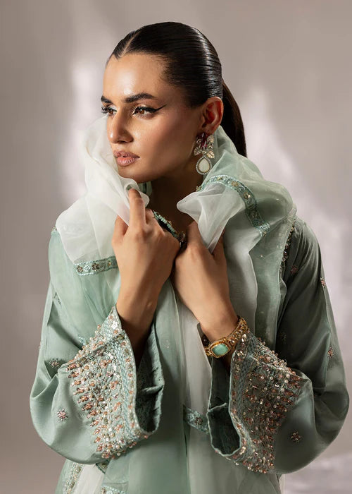 3 - Pieces Embroidered Silk Suit