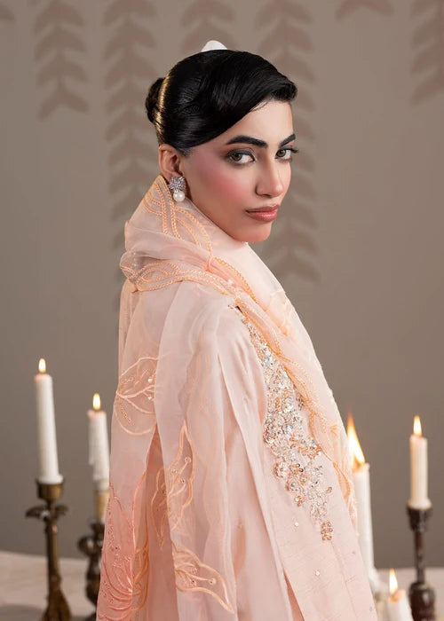 3- Piece Embroidered Raw Silk Suit
