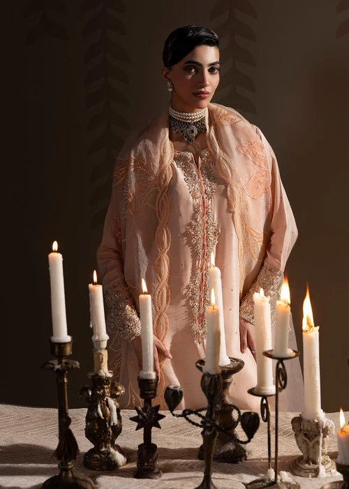 3- Piece Embroidered Raw Silk Suit