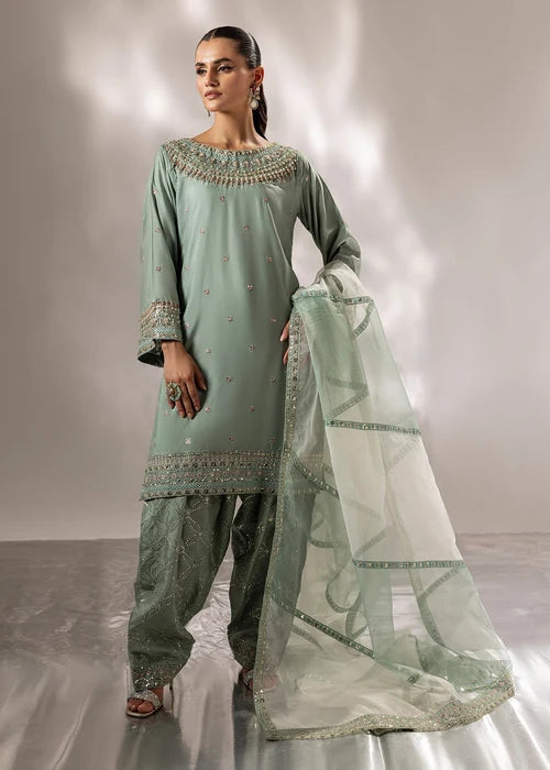 3 - Pieces Embroidered Silk Suit