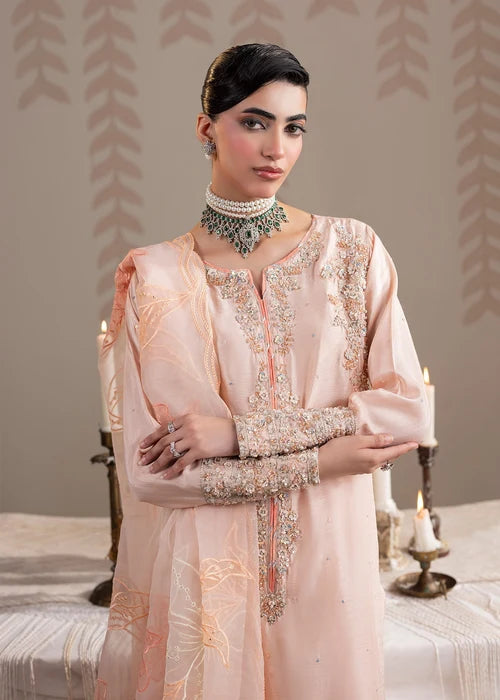 3- Piece Embroidered Raw Silk Suit